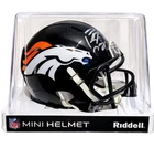 Peyton Manning Denver Broncos Signed Riddell Mini Helmet Fanatics Certification