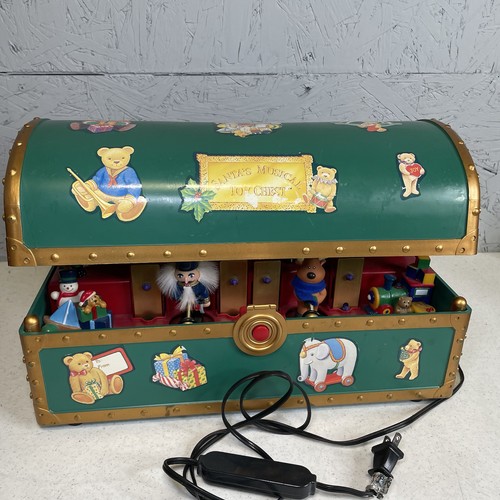 Vintage 1994 Mr Christmas Santa’s Music Animated Toy Chest Box 35 Songs READ - Picture 6 of 12