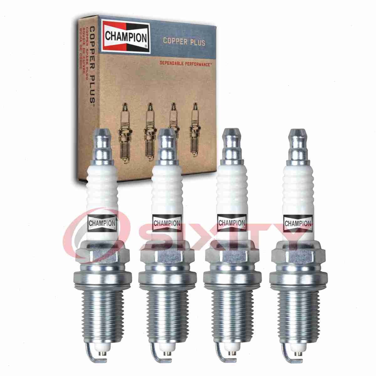 4 pc Champion Copper Plus Spark Plugs for 2009-2010 Dodge Journey 2.4L L4 kz