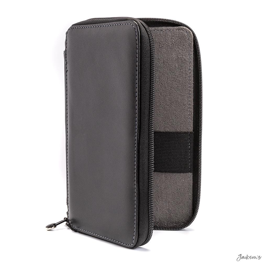 Speedball Leather Folding Pencil Case Top Grain 24 Pencil Capacity Storage