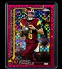 2025 Topps Chrome Jayden Daniels Pink Checkerboard Refractor Commanders Rookie