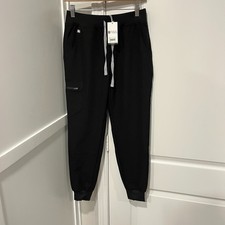 FIGS Zamora Joggers Womens XS x 28" Black Scrub Pants 1000208 Medical
