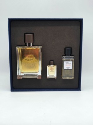 Hermes Terre d'Hermes Eau Intense Vetiver Set 3.3oz.  3Pcs