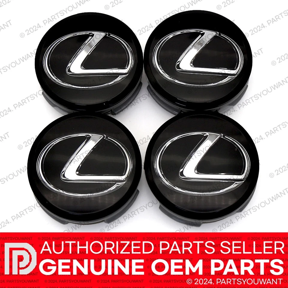 GENUINE Lexus Factory OEM Sport Black Wheel Center Hub Cap 42603-53110 SET OF 4 - Image 3 of 4