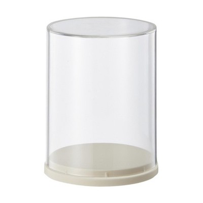 Transparent Aufbewahrungsvitrine rund Arbeitsplatte Aufbewahrungsbox Figur Vitrine