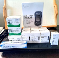 300 ARKRAY GLUCOCARD SHINE BLOOD GLUCOSE TEST STRIPS BUNDLE -MONITORING DEVICE 