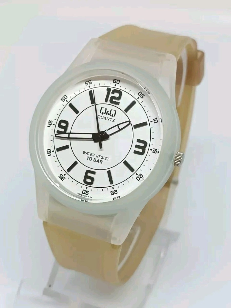 Q&q Quartz 10 Bar Reloj Watch Q&Q 10 BAR Quartz Men's Wrist