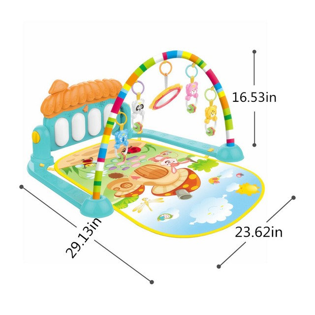 Baby Gyms Play Mats 3 In 1 Rainforest Baby Kid Playmat Musical