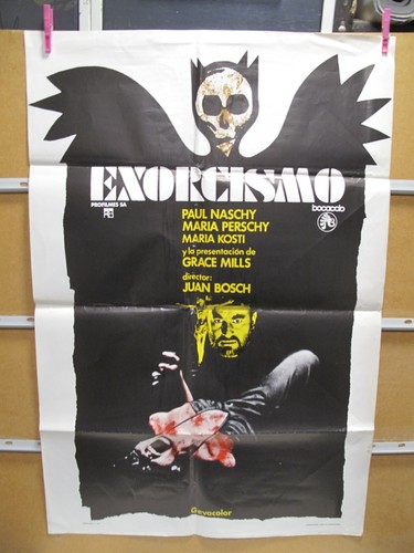 A10560 3 POSTER A9083 A10332 EXORCISMO PAUL NASCHY TERROR