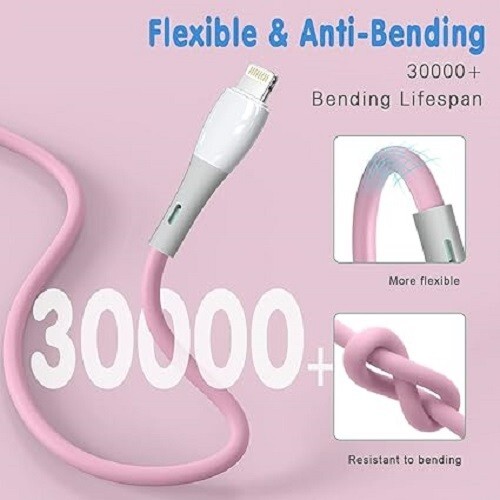 iPhone Charger 2Pack 6 FT Apple MFi Certified Lightning Cable Fast Charging i... - Photo 2 sur 6