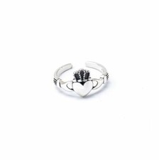 Solid Sterling Silver 925 Irish Claddagh Ring Heart Crown Hands Friendship Love