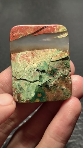 Brecciated Jasper Cabochon 39x30x7mm High Quality 98.5 ct - Video 1 of 1