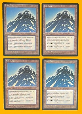 MTG LAND CAP (x4) Ice Age (OldManMTG 011-013)