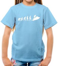 Evolution Of Man Jet Ski - Kids T-Shirt - Jet Skiing Skier Holiday Water