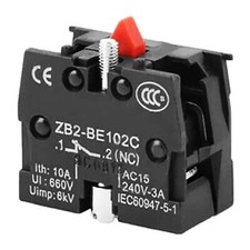 AUXILIARY CONTACT BLOCK START STOP SWITCH BUTTON ZB2-BE102C NORMALLY CLOSED 10A