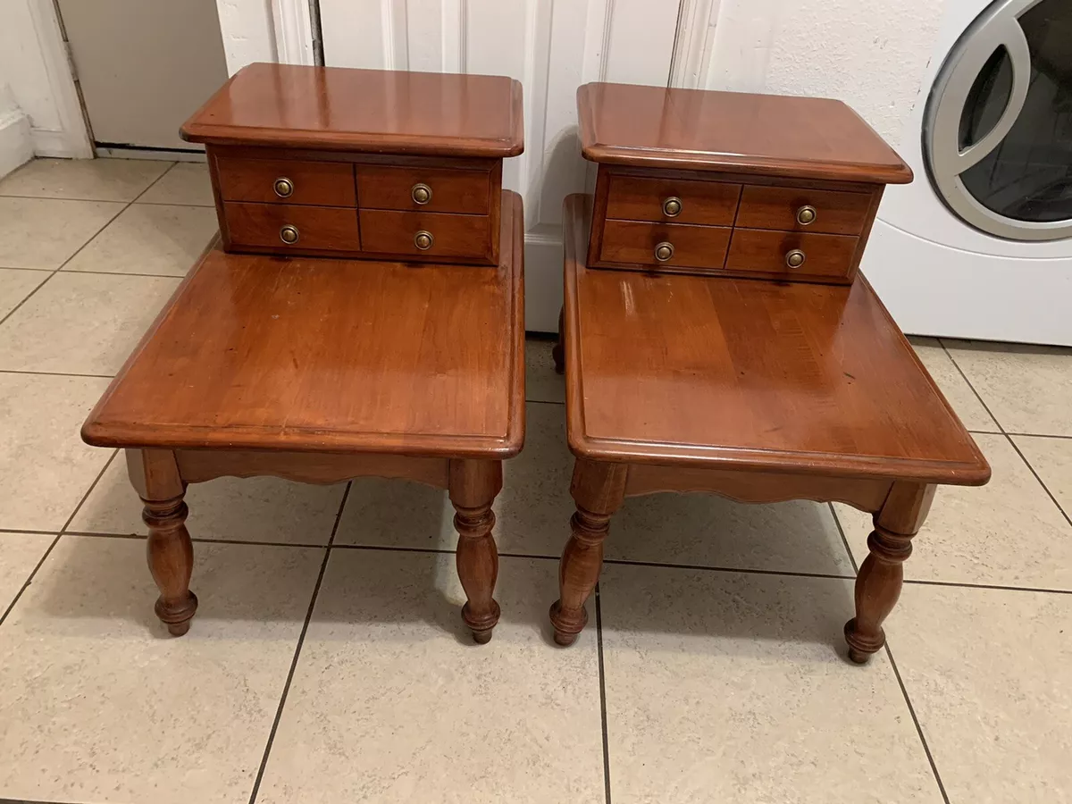 Mid century modern 2 tier end table online