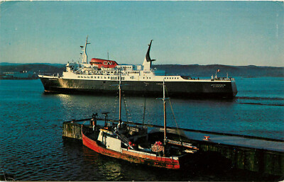 Chrome Postcard M.V. Leif Erikkson Canada Passenger Ferry Nova Scotia Nfld