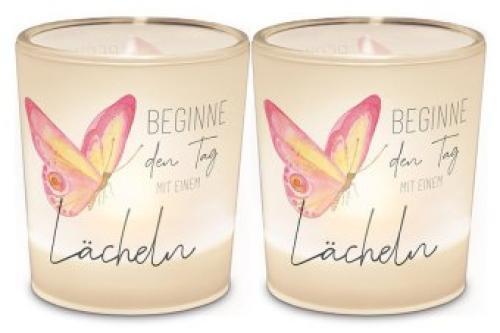Licht + Teelicht D6h6 "beginne Den Tag Mit Einem Lächeln" 6111