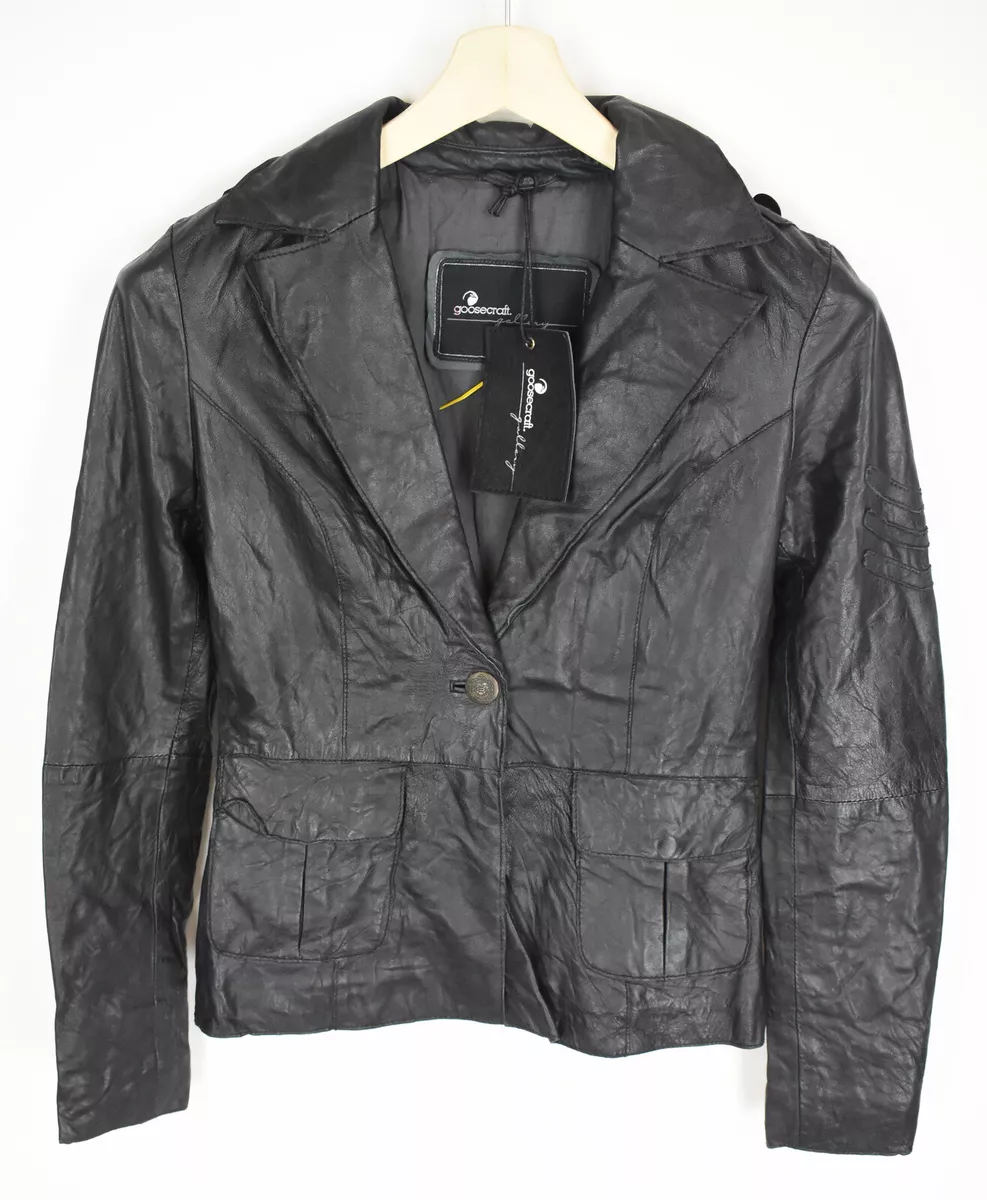Goosecraft leather jacket womens clearance