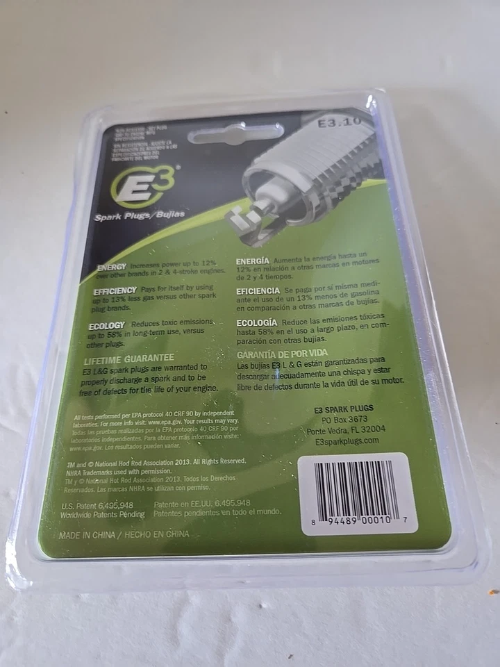 Vela de ignição E3 E3.10 para cortadores de grama soprador de neve motores pequenos, eficiência energética - Imagem 2 de 2