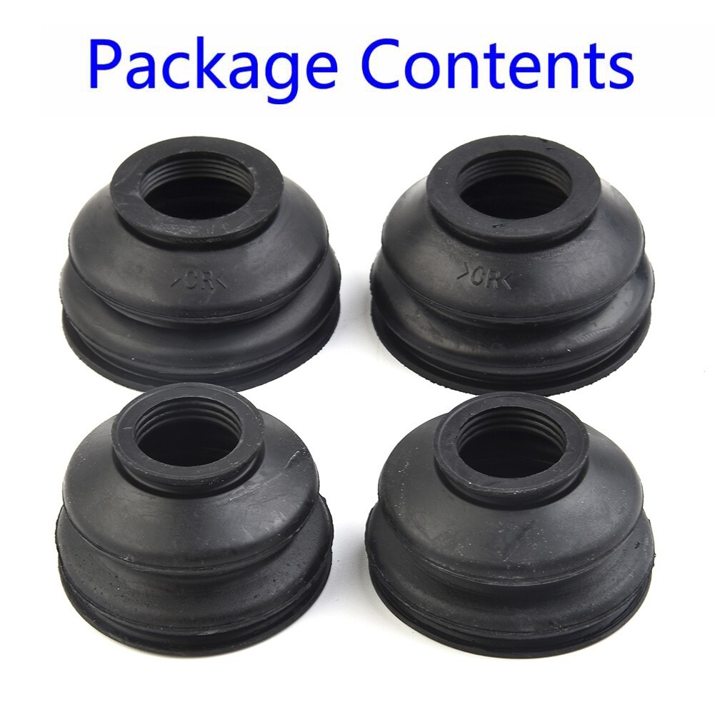 4pcs Universal Rubber Ball Joint Rubber Dust Boot Covers Track Rod End
