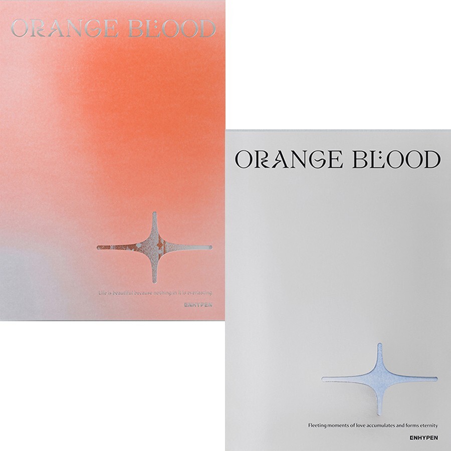 ENHYPEN - ORANGE BLOOD /CD通常2形態 ※開封済み ENHYPEN [ORANGE BLOOD] Album 2 Ver SET/2 CD+2 Book+8 Card+2