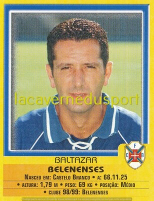 306 BALTASAR # OS BELENENSES STICKER PANINI FOOTBALL 1999 2000