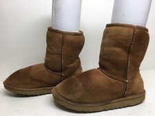 3A GIRLS UGG AUSTRALIA WINTER BROWN BOOTS SIZE 4