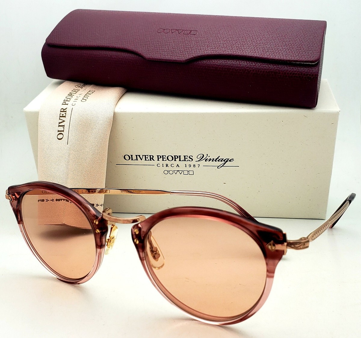 New OLIVER PEOPLES Eyeglasses OP-505 OV5184 1648 47-24 Rose-Brown