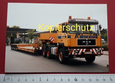 Foto MAN F90 P. Wirzius Schwertransporte Mettmann aus LKW Foto Sammlung #701