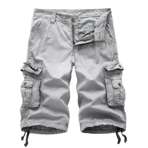 Mens Cargo Shorts Combat Twill Work Camo Army Military Knee Length Pants UK - Picture 10 of 20