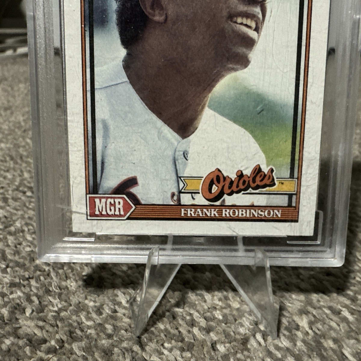 1991 TOPPS #638 FRANK ROBINSON ORIOLES HOF BCCG 10