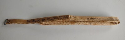 Vintage 80'' Hat Cap Measuring Tape R.E. Moore Company Chicago 