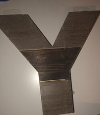 8  Distressed Wood Letter Y