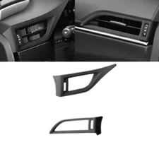 For Lexus ES 300h 350 22-2024 Black Suede Car L&R AC Air Outlet Vent Cover Trim