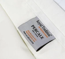Royal Tradition Cool and Crisp Percale Cotton Sheet Set - Made in USA