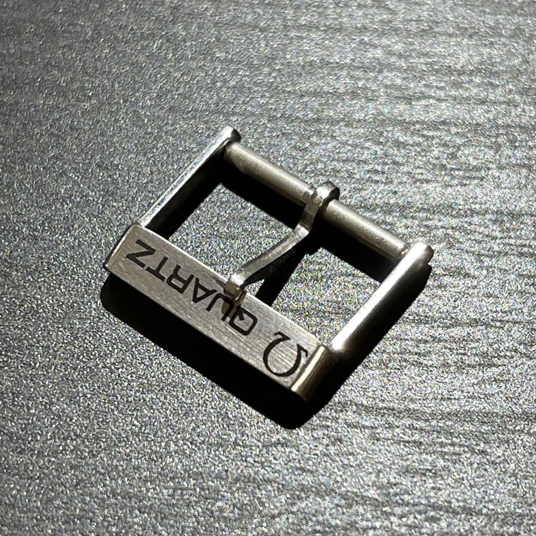 OMEGA Watch Buckle Clasp 16mm Silver Stainless Steel Engraving