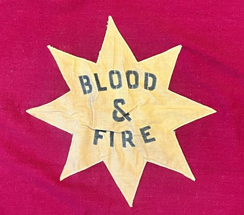 Antigua Bandera de Sangre y Fuego del Ejército de Salvación Era de la Primera Guerra Mundial Borde Tejido 56" x 36" - Imagen 4 de 17