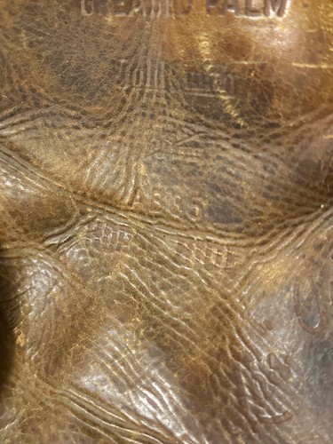 Vintage Goldsmith "Les Powers" Baseball Glove Greased Palm AB35 Horsehide Left - Picture 10 of 12