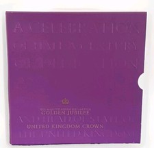 2002 Queen Elizabeth II Golden Jubilee £5 Five Pounds Crown Coin Royal Mint Pack