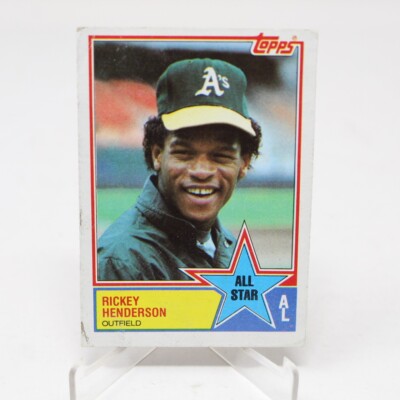 Ricky Henderson Great All-Star Games Card 1983 Topps Chewing Gum #391