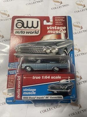 Auto World Limited Vintage Muscle Black 1962 Chevy Impala SS