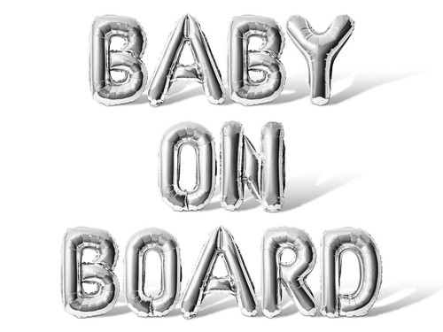 BABY ON BOARD Letter Balloon Banner - Baby Shower Party Supply Decorations - Picture 41 of 55