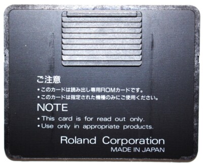 Rare Roland SO-PCM1-03 Rock Drums- ROM Card for Roland JD /JV