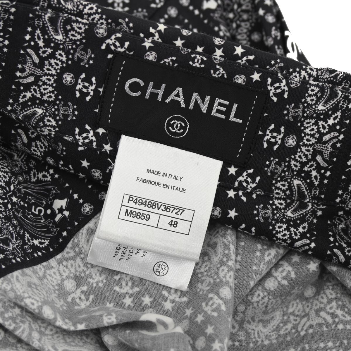 シャネル　服　No.51 Chanel Blouse Shirt Black P49488V36727 #48 XX90251 | eBay