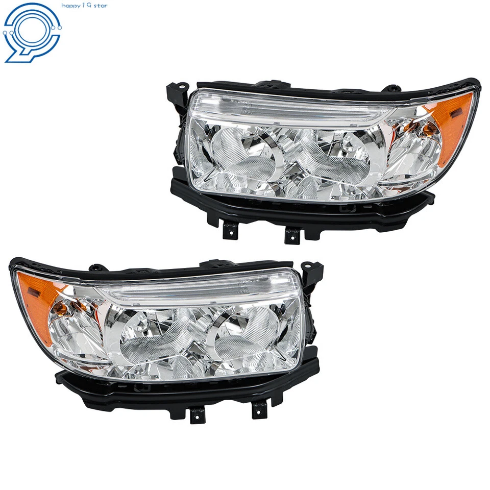 Halogen Headlight Headlamp For Subaru Forester 2006-2008 w/Bulb Left Right Foto 3 de 4
