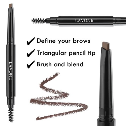 Eyebrow Stamp Pencil Kit for Eyebrows Makeup with Waterproof Eyebrow Pencil E... - Picture 4 of 8