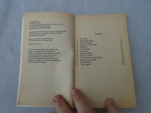 Terrance Dicks - Doctor Who and the Horns of Nimon- 1980 1st Ed Paperback - Picture 5 of 5