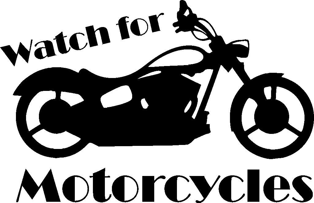 Watch For Motorcycles Decal