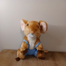 1981 Dakin MERRY MOUSE Book 6.5" Plush Priscilla Hillman Overalls Vintage